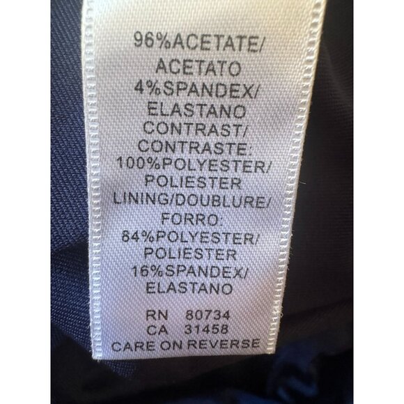 BCBG Navy Blue Small Sleeveless Sequined Formal Gown Dress With V-Neckline - Picture 14 of 16